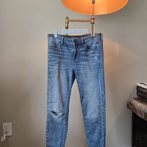 Light Blue Distressed Jeans